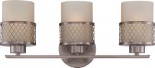 Nuvo 60/4783 - Fusion - 3 Light Vanity Fixture w/ Russet Glass