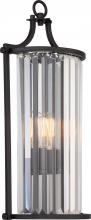 Nuvo 60/5777 - Krys- 1 Light Crystal Accent Wall Sconce (Long) - Aged Bronze Finish