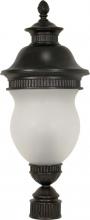 Nuvo 60/883 - Luxor - 3 Light - 27" - Post Lantern - w/ Satin Frost Glass