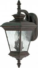 Nuvo 60/997 - Charter - 2 Light - 22" - Wall Lantern - Arm Down w/ Clear Water Glass