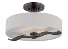 Nuvo 62/138 - Wave - LED Semi Flush