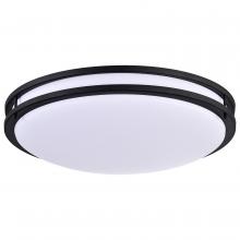 Nuvo 62/1738 - Glamour LED 24 inch; Flush Mount Fixture; Black Finish; CCT Selectable 3K/4K/5K