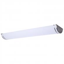 Nuvo 62/1880 - Glamour; LED 50 Inch Linear Flush Mount; Brushed Nickel Finish; 27K/3K/35K/4K/5K CCT Selectable