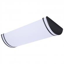 Nuvo 62/1979 - Glamour; LED 25 Inch Linear Flush Mount; Black Finish; 27K/3K/35K/4K/5K CCT Selectable