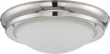 Nuvo 62/516 - Poke - Medium LED Flush Fixture with Satin White Glass