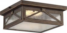 Nuvo 62/813 - Roxton Flush Lantern; Umber Bay Finish