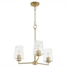 Quorum 6204-3-80 - Goodwin 3 Light Chandelier |Aged Brass