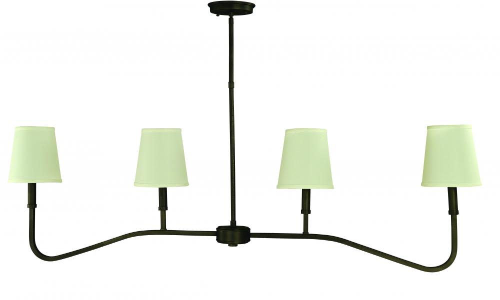 4-Light Iron Island Chandlier