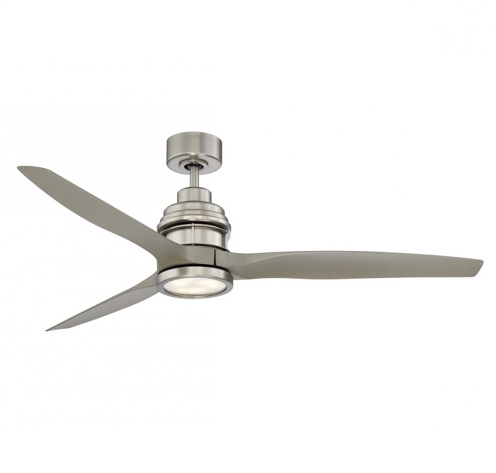 60" LED Ceiling Fan in Brushed Nickel