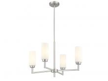 Savoy House Meridian M100129BN - 4-Light Chandelier in Brushed Nickel