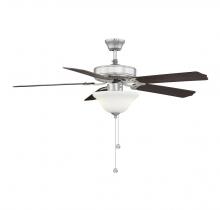 Savoy House Meridian M2018BNRV - 52" 2-Light Ceiling Fan in Brushed Nickel