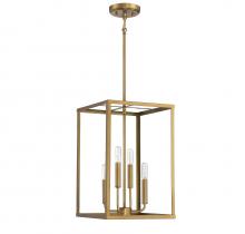 Savoy House Meridian M30008NB - 4-Light Pendant in Natural Brass