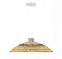 Savoy House Meridian M7032NRC - 1-Light Pendant in Matte White