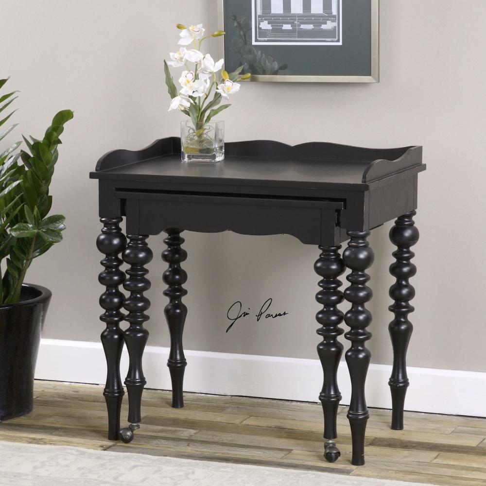 Uttermost Hallee Black Rollout Desk