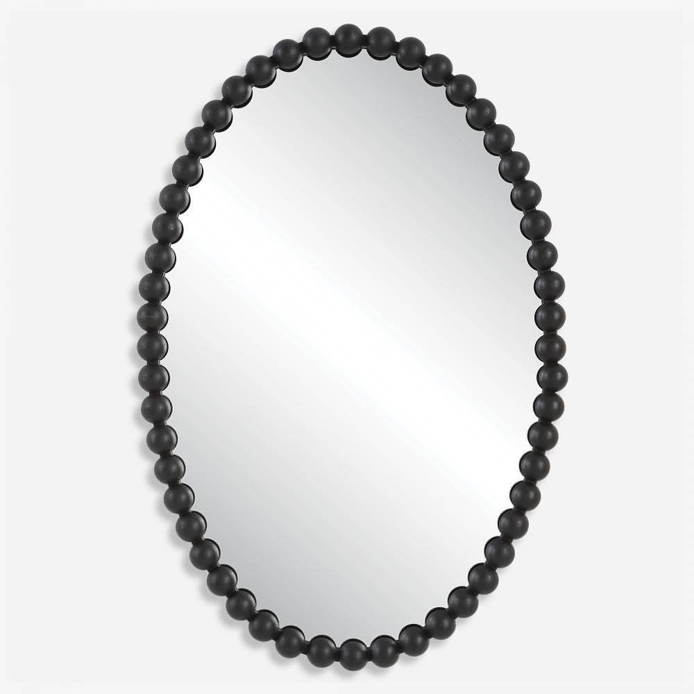 Uttermost Serna Black Oval Mirror