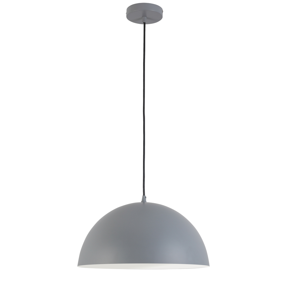 1 Light Incandescent 16" Pendant Grey