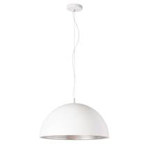 Dainolite HKI-201LP-WH - 1 Light Pendant, Matte White / Silver