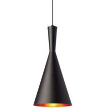 Dainolite HKI-81P-BK - 1 Light Incandescent Pendant, Matte Black w/Gold Pebbled Interior