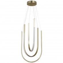 Dainolite PCR-1654LEDP-AGB - 62W Pendant Aged Brass with White Silicone Diffuser