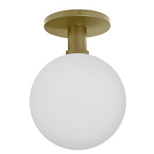 Dainolite VDA-75LEDW-AGB - 6W Wall Sconce, Aged Brass w/ Opal glass