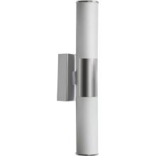 Dainolite VLD-812W-BN - 2 Light LED Wall Sconce, Brushed Nickel Finish, White Frosted Glass