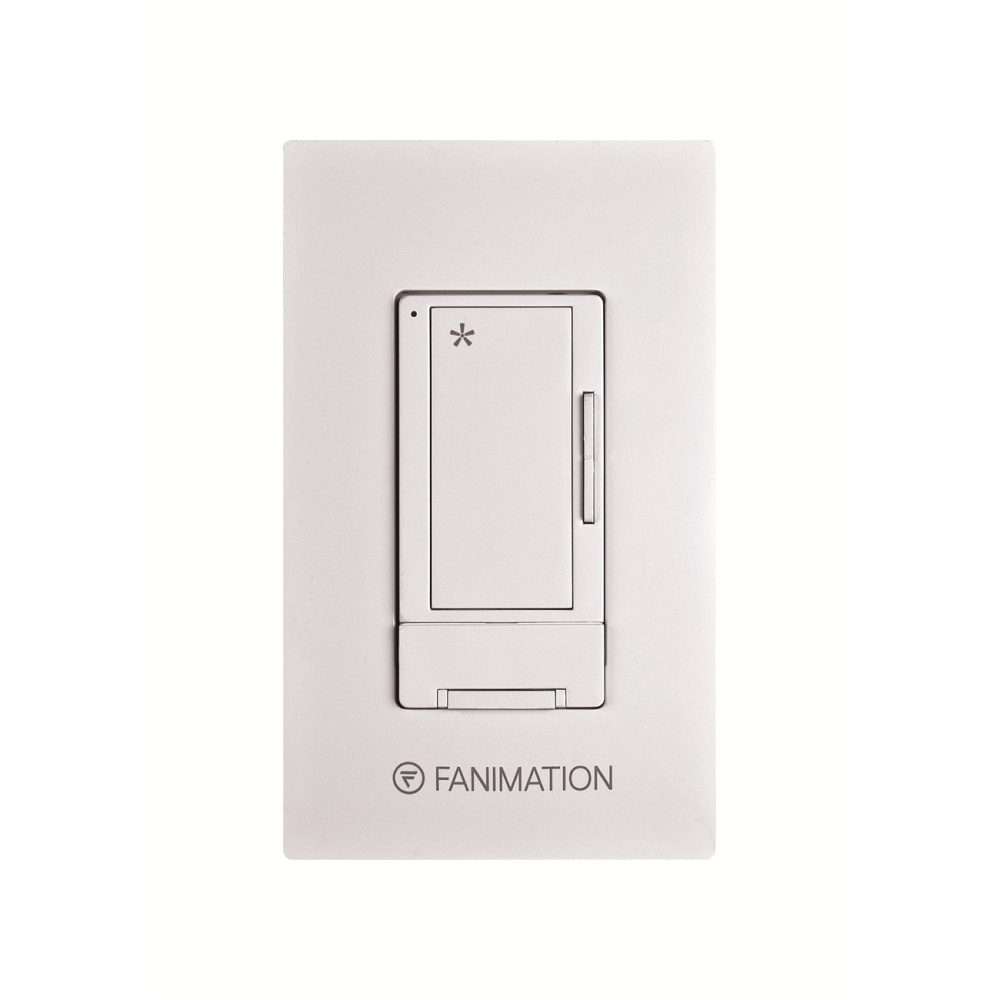 Ceiling Fan Wall Control with Receiver - 3 Speed Fan - White