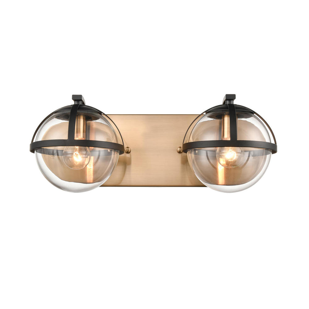 Davenay 16'' Wide 2-Light Vanity Light - Satin Brass