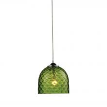 ELK Home 31080/1GRN - Viva 1-Light Mini Pendant in Polished Chrome with Green Glass