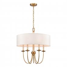 ELK Home 89716/5 - Neville 23'' Wide 5-Light Chandelier - Natural Brass