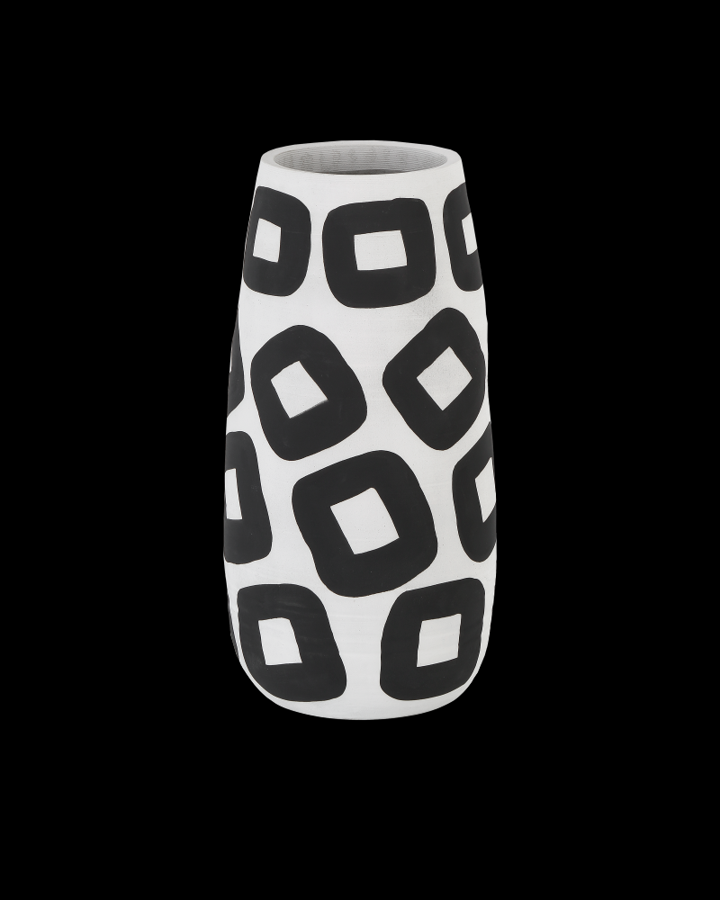 Pagliacci Black & White Tall Vase