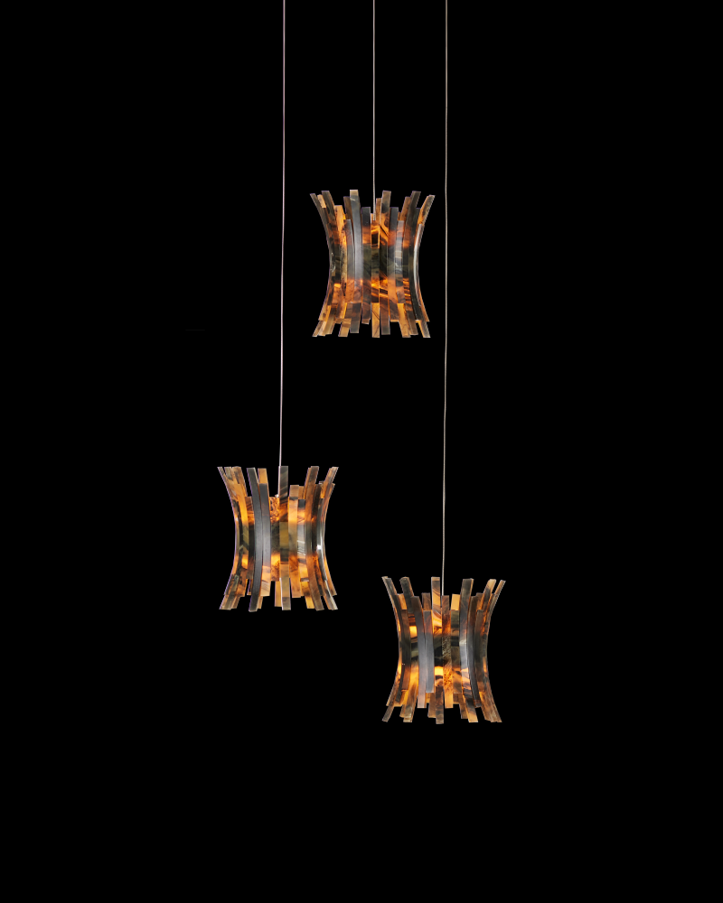 Alsop 3-Light Round Multi-Drop Pendant