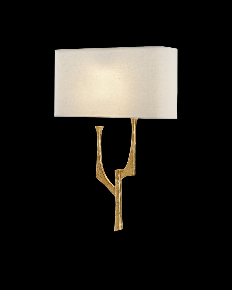 Bodnant Gold Wall Sconce, Right