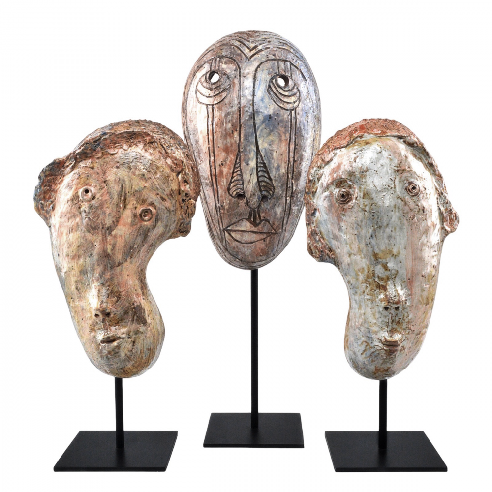 Glazed Masks Set of 3