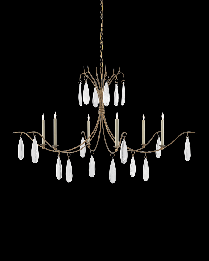 Marshallia Large Gold Chandelier