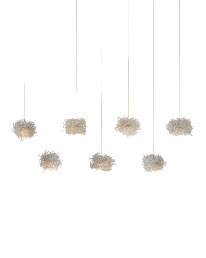 Birds Nest 7-Light Linear Multi-Drop Pendant