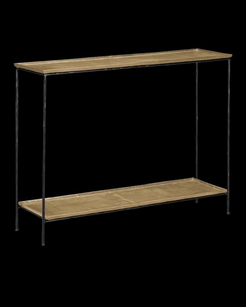 Boyles Brass Console Table