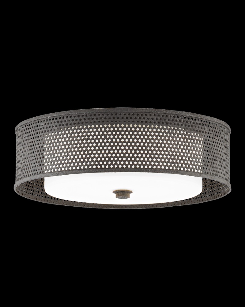 Notte Black Flush Mount