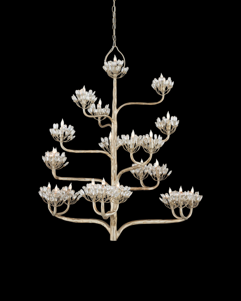 Agave Americana Silver Chandelier