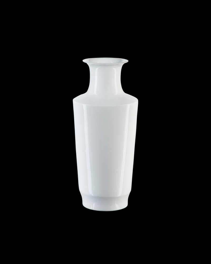 Imperial White Modern Shoulder Vase