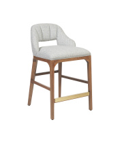 Currey 7000-0822 - Inga Counter Stool, Greenlight Powder