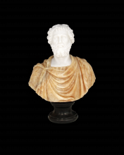 Currey 1200-0664 - Thanos Marble Bust Sculpture