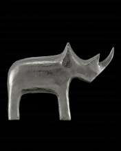 Currey 1200-0083 - Kano Large Silver Rhino