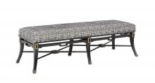 Currey 7000-0492 - Scarlett Black Bench, Marrazzo