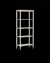 Currey 3000-0203 - Aster White Etagere