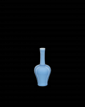 Currey 1200-0611 - Sky Blue Straight Neck Vase